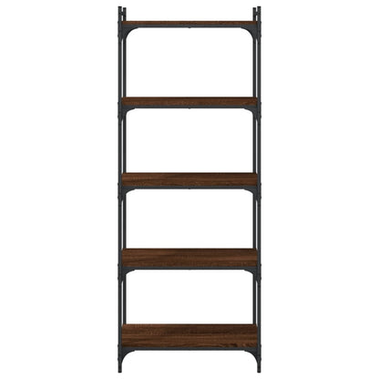 vidaXL Bücherregal 5 Böden Braun Eiche-Optik 60x30x154cm Holzwerkstoff