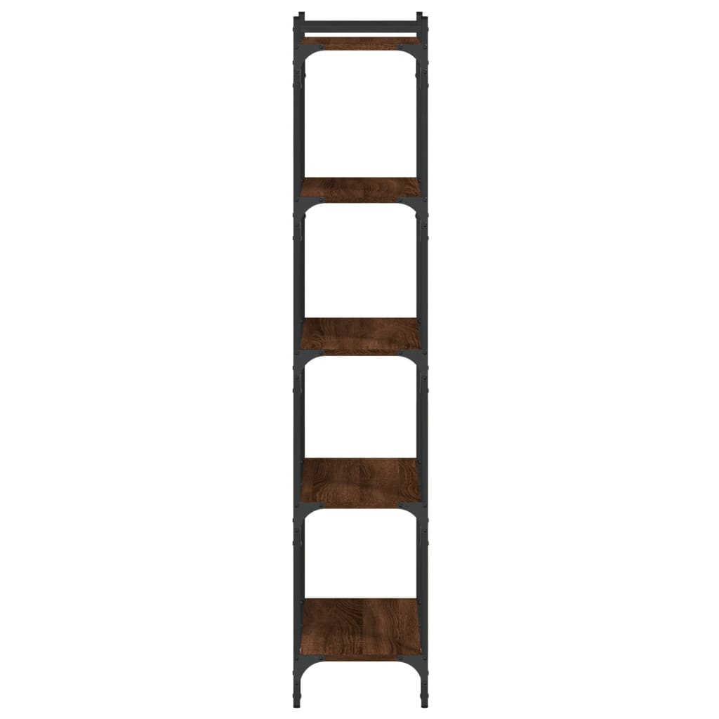 vidaXL Bücherregal 5 Böden Braun Eiche-Optik 60x30x154cm Holzwerkstoff