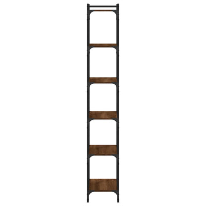 vidaXL Bücherregal 6 Böden Braun Eiche-Optik 60x30x188cm Holzwerkstoff
