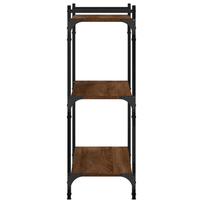 vidaXL Étagère à livres 3 niveaux Marron Aspect chêne 80x30x86 cm Bois d'ingénierie