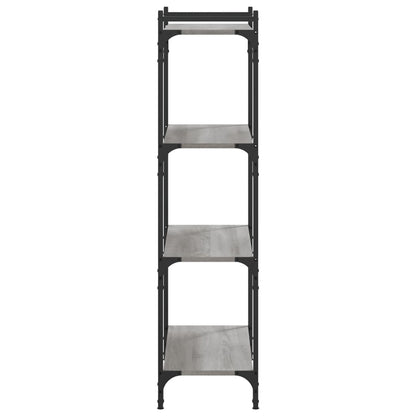 Bücherregal 4 Böden Grau Sonoma 80x30x120 cm Holzwerkstoff