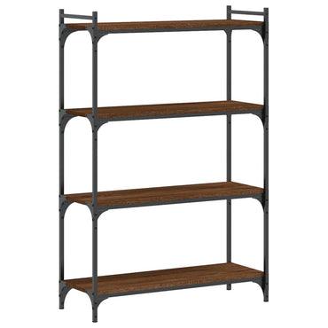 vidaXL Bücherregal 4 Böden Braun Eiche-Optik 80x30x120cm Holzwerkstoff