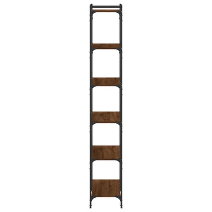 vidaXL Bücherregal 6 Böden Braun Eiche-Optik 80x30x188cm Holzwerkstoff
