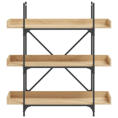 vidaXL Bücherregal 3 Böden Sonoma-Eiche 100x33x108,5 cm Holzwerkstoff