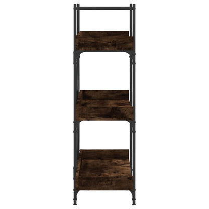vidaXL Bücherregal 3 Böden Räuchereiche 100x33x108,5 cm Holzwerkstoff