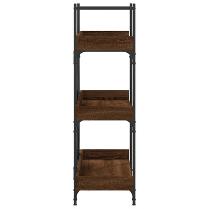 vidaXL Bücherregal 3 Böden Braun Eichen-Optik 100x33x108,5 cm