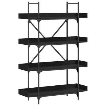 vidaXL Bücherregal 4 Böden Schwarz 100x33x145,5 cm Holzwerkstoff