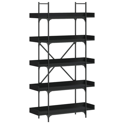 vidaXL Bücherregal 5 Böden Schwarz 100x33x180,5 cm Holzwerkstoff