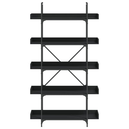 vidaXL Bücherregal 5 Böden Schwarz 100x33x180,5 cm Holzwerkstoff