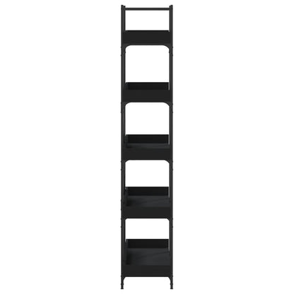 vidaXL Bücherregal 5 Böden Schwarz 100x33x180,5 cm Holzwerkstoff