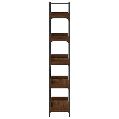 vidaXL Bücherregal 5 Böden Braun Eiche-Optik 100x33x180,5 cm