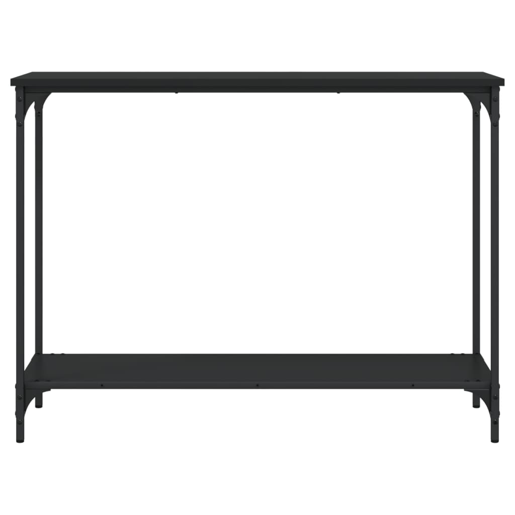 vidaXL Konsolentisch Schwarz 101x30,5x75 cm Holzwerkstoff