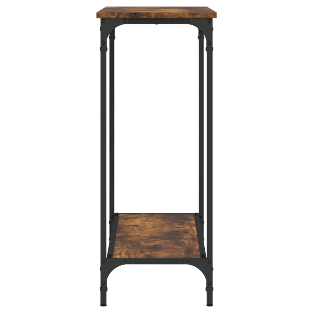 vidaXL Konsolentisch Räuchereiche 101x30,5x75 cm Holzwerkstoff