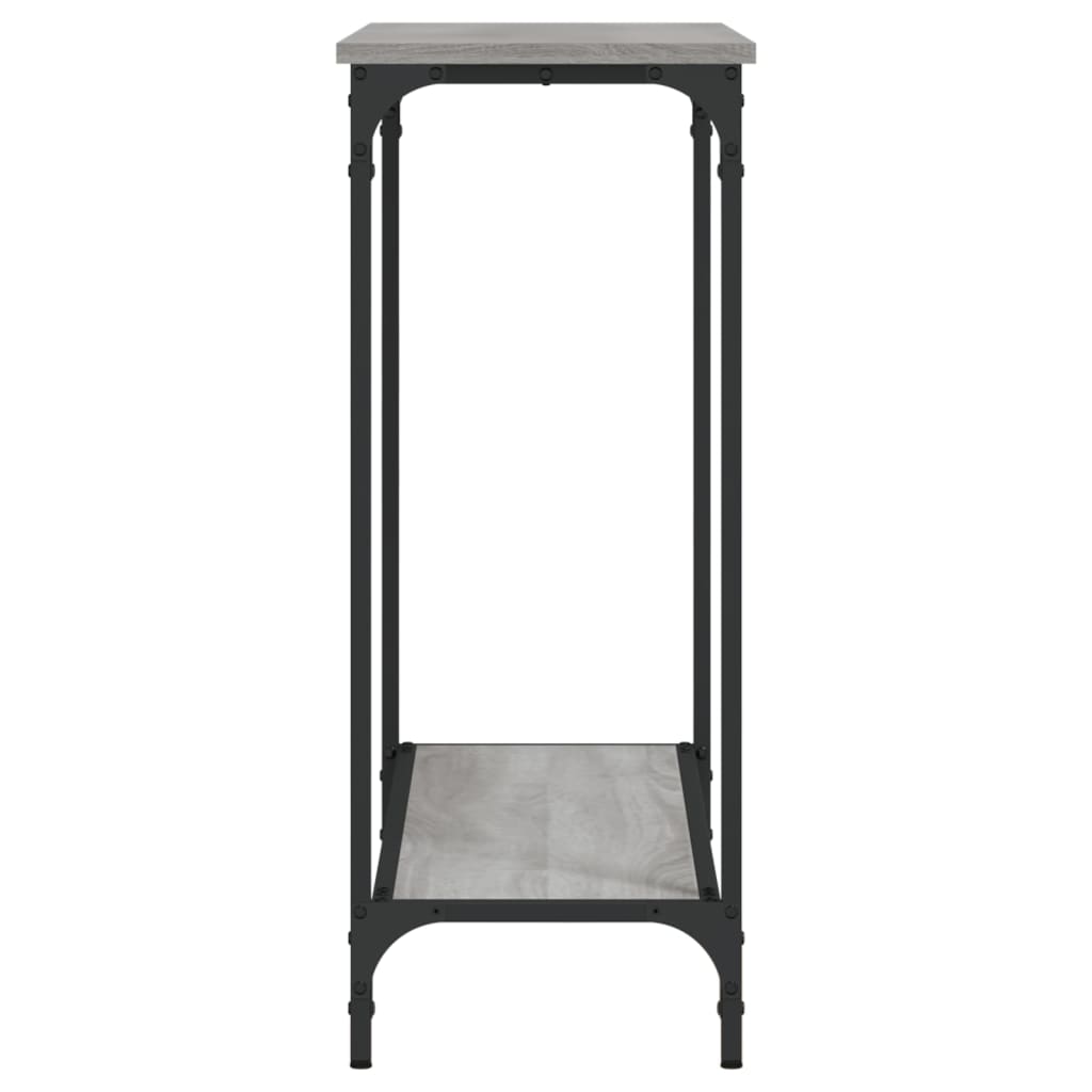 vidaXL Console Sonoma Gris 101x30,5x75 cm Bois d'ingénierie