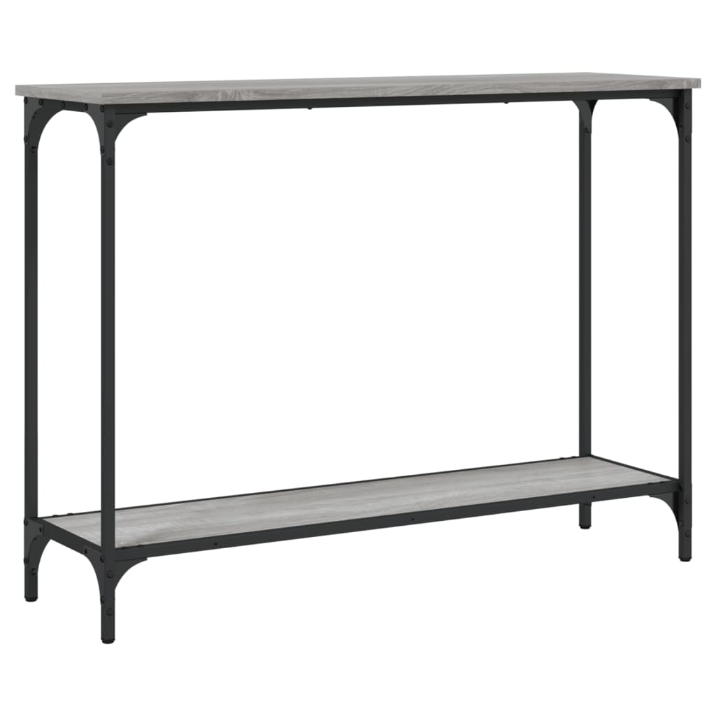 vidaXL Console Sonoma Gris 101x30,5x75 cm Bois d'ingénierie