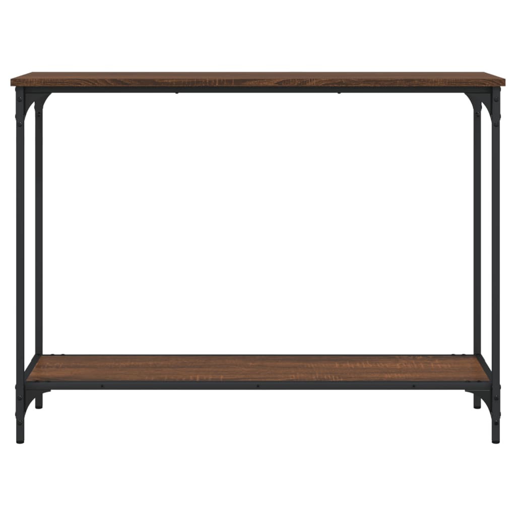 vidaXL Konsolentisch Braun Eichen-Optik 101x30,5x75 cm Holzwerkstoff