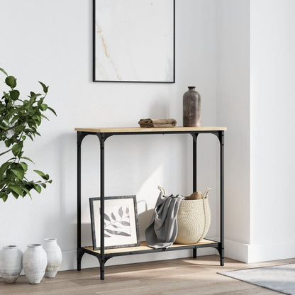vidaXL Table console chêne Sonoma 75 x 30,5 x 75 cm Bois d'ingénierie
