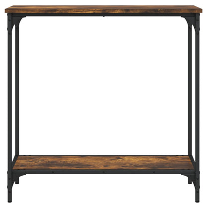vidaXL Konsolentisch Räuchereiche 75x30,5x75 cm Holzwerkstoff