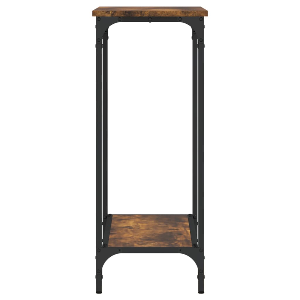 vidaXL Konsolentisch Räuchereiche 75x30,5x75 cm Holzwerkstoff