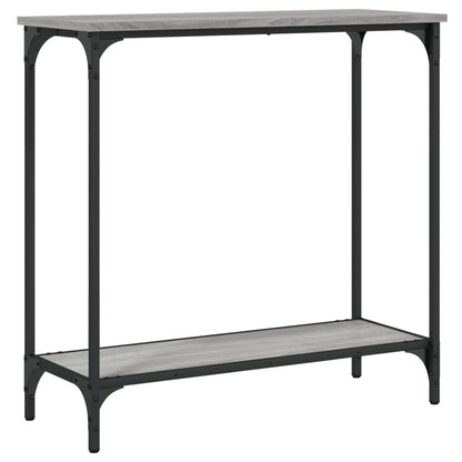 vidaXL Table console gris Sonoma 75x30,5x75 cm Bois d'ingénierie