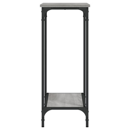 vidaXL Table console gris Sonoma 75x30,5x75 cm Bois d'ingénierie
