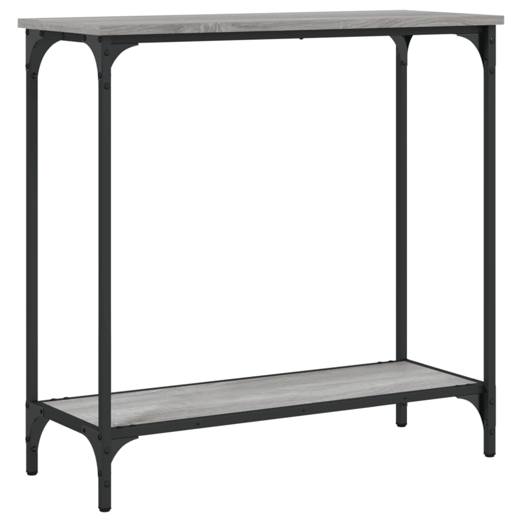 vidaXL Table console gris Sonoma 75x30,5x75 cm Bois d'ingénierie