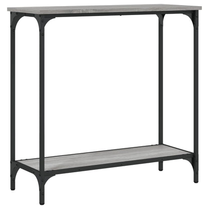 vidaXL Table console gris Sonoma 75x30,5x75 cm Bois d'ingénierie