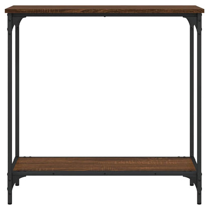 vidaXL Table console aspect chêne marron 75x30,5x75 cm Bois d'ingénierie