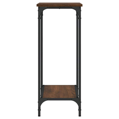 vidaXL Table console aspect chêne marron 75x30,5x75 cm Bois d'ingénierie