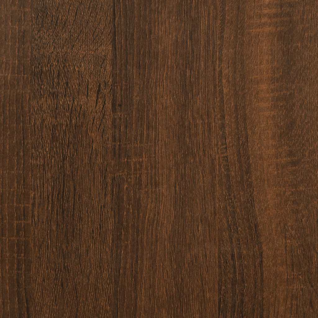vidaXL Table console aspect chêne marron 75x30,5x75 cm Bois d'ingénierie