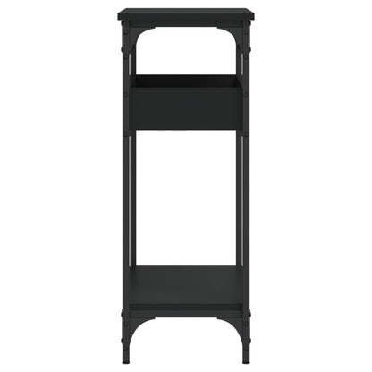 vidaXL Konsolentisch mit Ablage Schwarz 75x29x75cm Holzwerkstoff