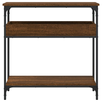 vidaXL Konsolentisch mit Ablage Braun Eichen-Optik 75x29x75cm