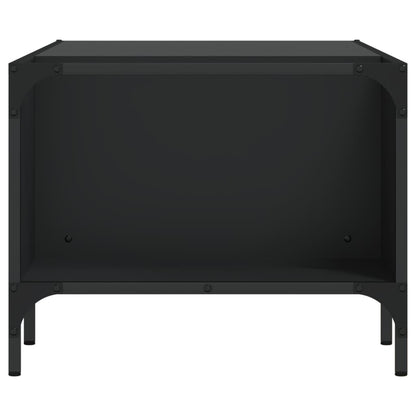 vidaXL Couchtisch mit Regal Schwarz 100x51x40 cm Holzwerkstoff