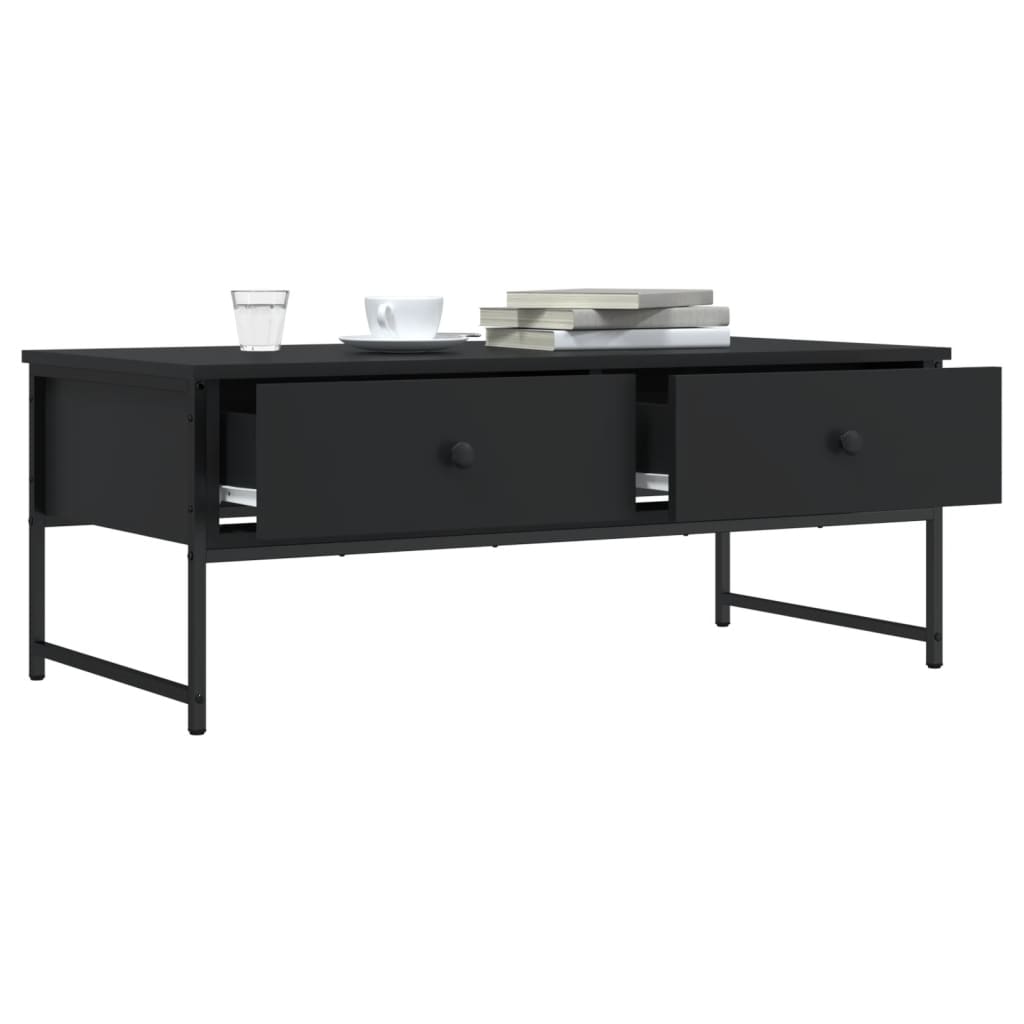 vidaXL Couchtisch Schwarz 101x49x39,5 cm Holzwerkstoff
