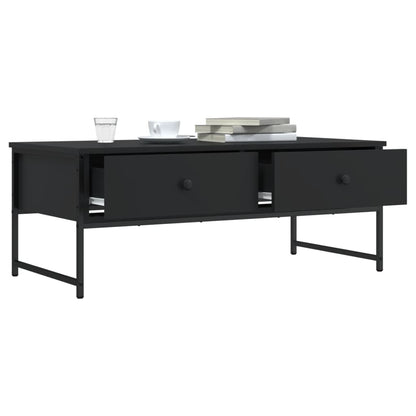 vidaXL Couchtisch Schwarz 101x49x39,5 cm Holzwerkstoff