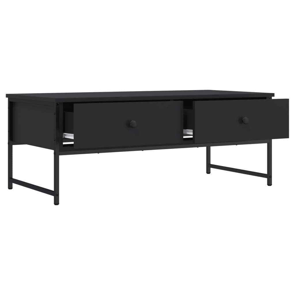 vidaXL Couchtisch Schwarz 101x49x39,5 cm Holzwerkstoff