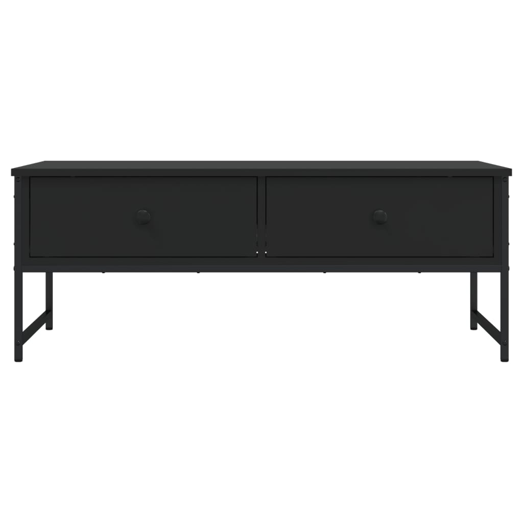 vidaXL Couchtisch Schwarz 101x49x39,5 cm Holzwerkstoff