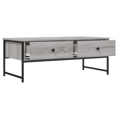 vidaXL Couchtisch Grau Sonoma 101x49x39,5 cm Holzwerkstoff