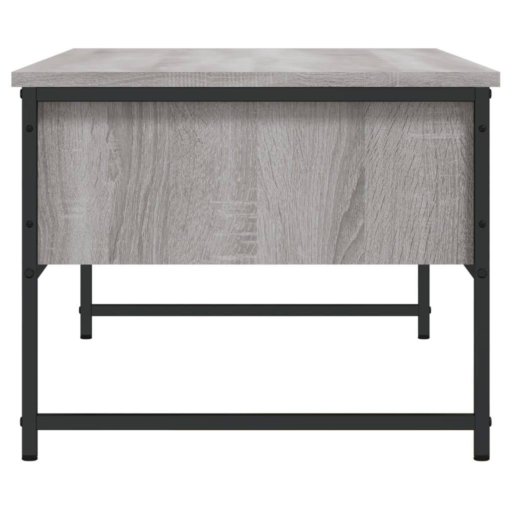 vidaXL Couchtisch Grau Sonoma 101x49x39,5 cm Holzwerkstoff