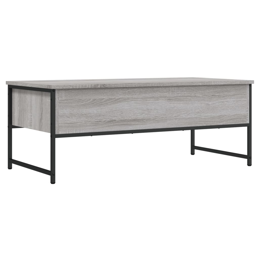 vidaXL Couchtisch Grau Sonoma 101x49x39,5 cm Holzwerkstoff