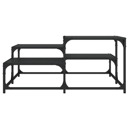 vidaXL Couchtisch Schwarz 87,5x87,5x40 cm Holzwerkstoff
