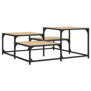 vidaXL Table basse chêne Sonoma 87,5x87,5x40 cm bois d'ingénierie