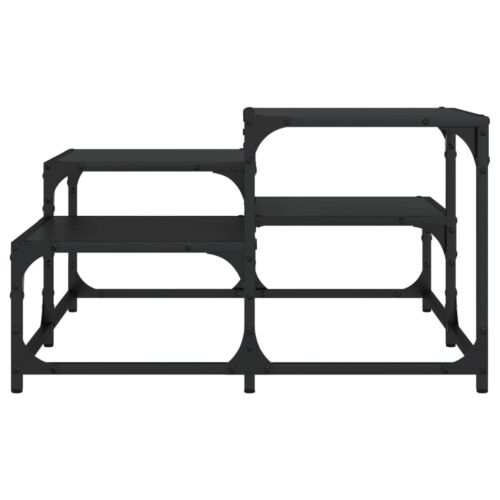 vidaXL Couchtisch Schwarz 68x68x40 cm Holzwerkstoff