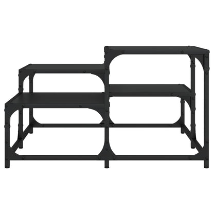 vidaXL Couchtisch Schwarz 68x68x40 cm Holzwerkstoff