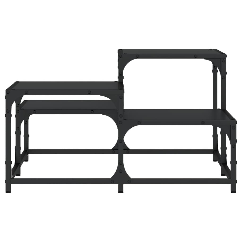 vidaXL Couchtisch Schwarz 68x68x40 cm Holzwerkstoff
