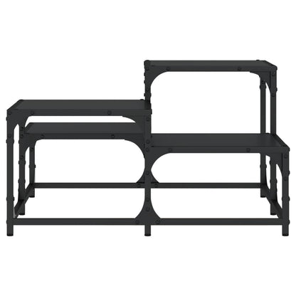 vidaXL Couchtisch Schwarz 68x68x40 cm Holzwerkstoff