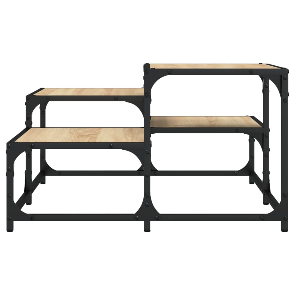 vidaXL Table basse chêne sonoma 68x68x40 cm aggloméré
