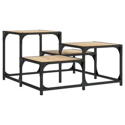 vidaXL Table basse chêne sonoma 68x68x40 cm aggloméré