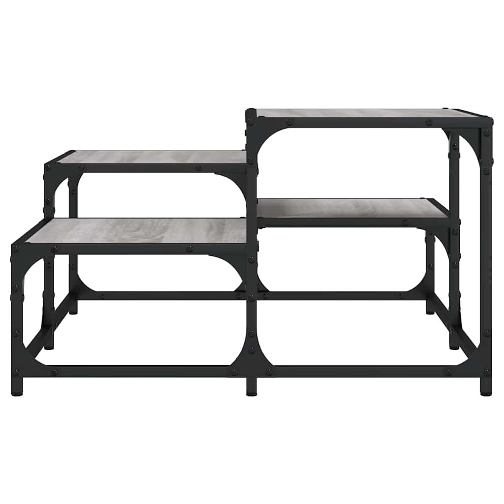vidaXL Couchtisch Grau Sonoma 68x68x40 cm Holzwerkstoff
