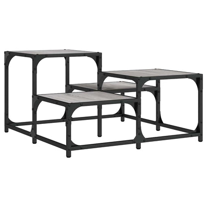 vidaXL Couchtisch Grau Sonoma 68x68x40 cm Holzwerkstoff
